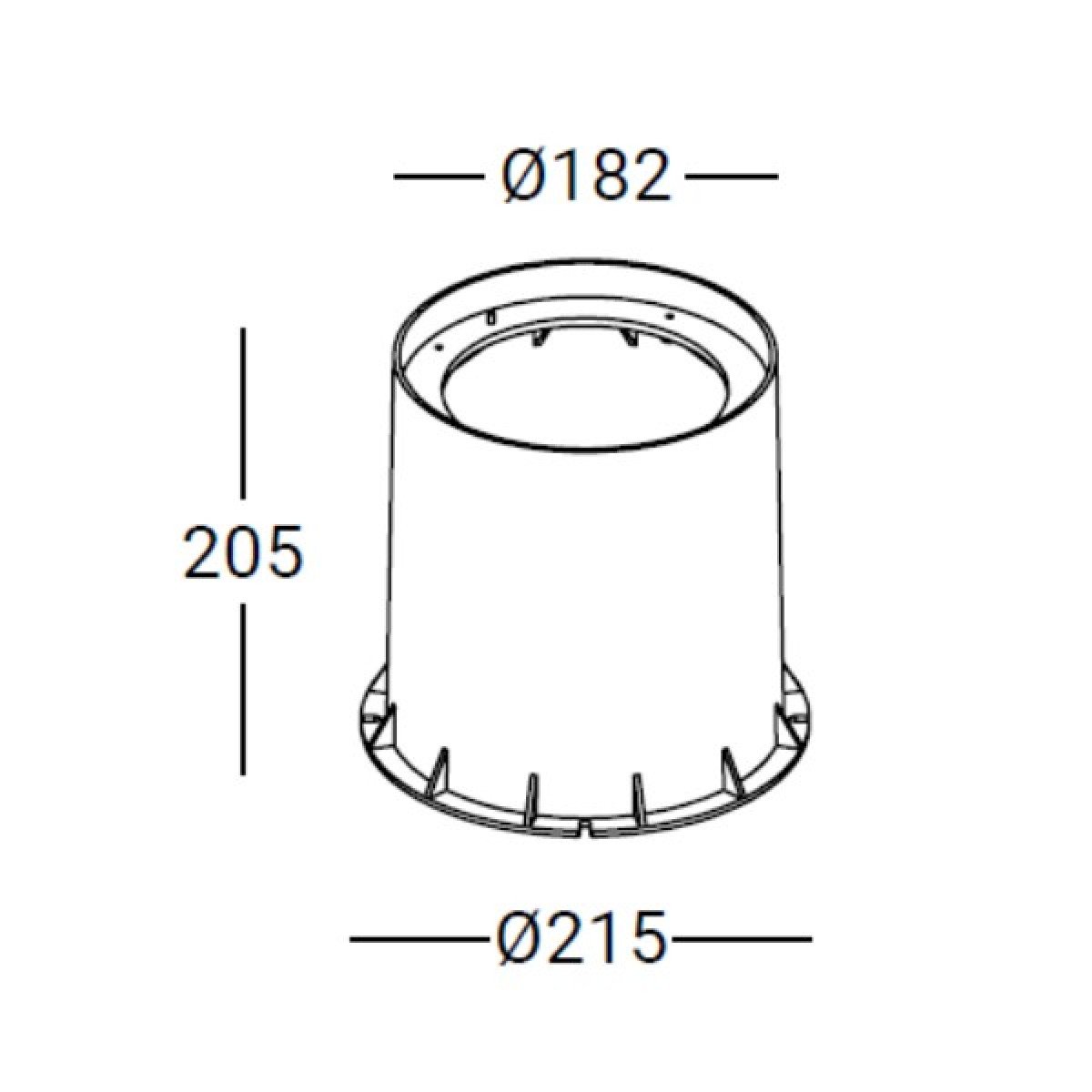 Spot au sol encastrable d'extérieur 20 Ø  LED (7078) 