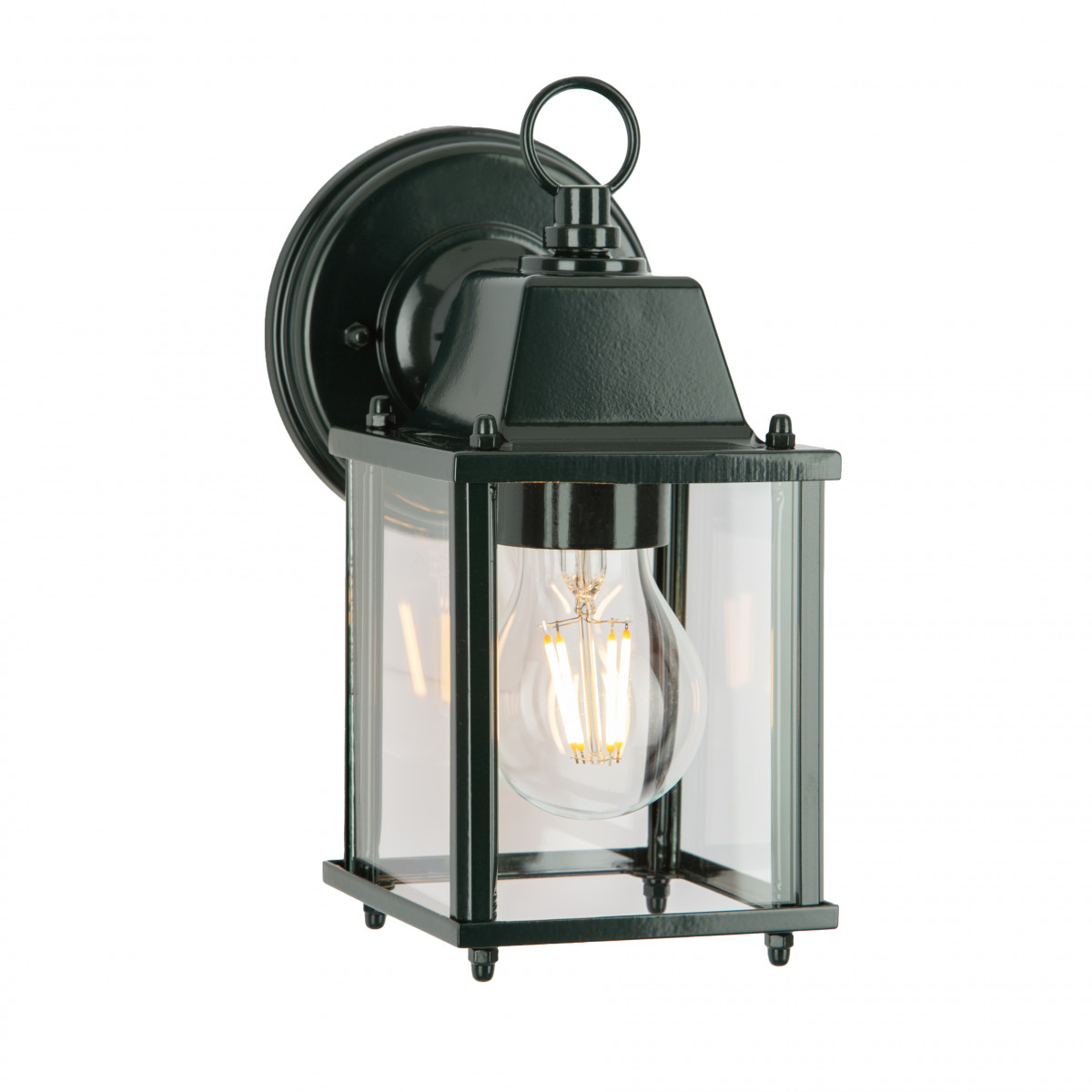 Lampe d'extérieur style lampe de coche/fiacre avec capteur LED jour et nuit  