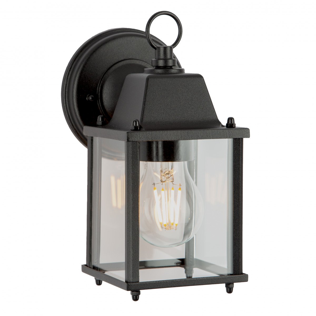 Lampe d'extérieur style lampe de coche/fiacre avec capteur LED jour et nuit  