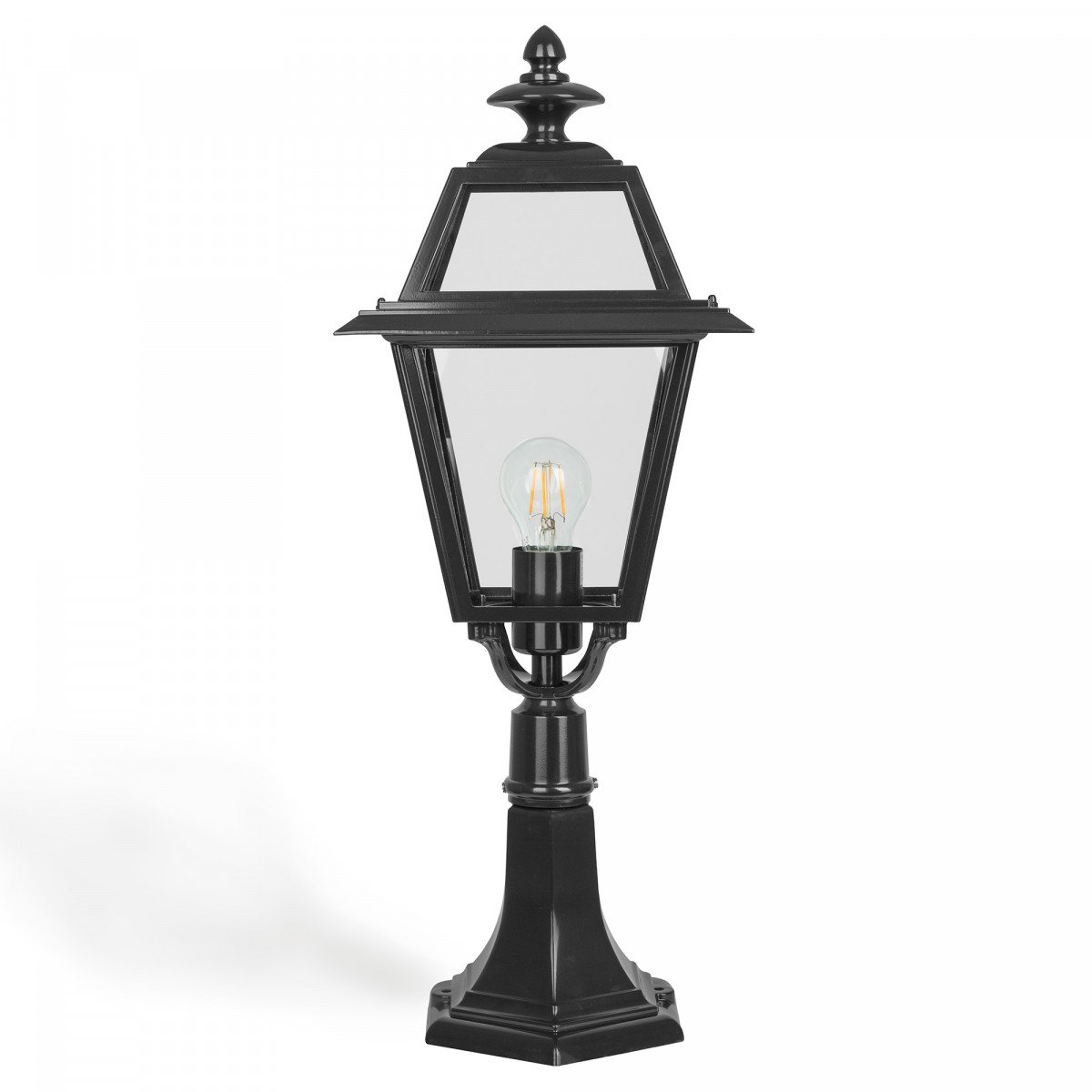 Lampe de jardin sur pied Brunssum (7222) avec lanterne carrée de KS Lighting