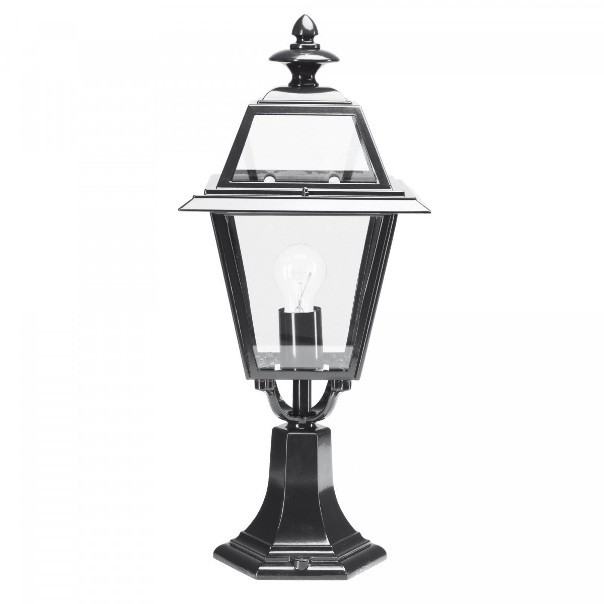 Lampe de jardin sur pied Brunssum (7222) avec lanterne carrée de KS Lighting