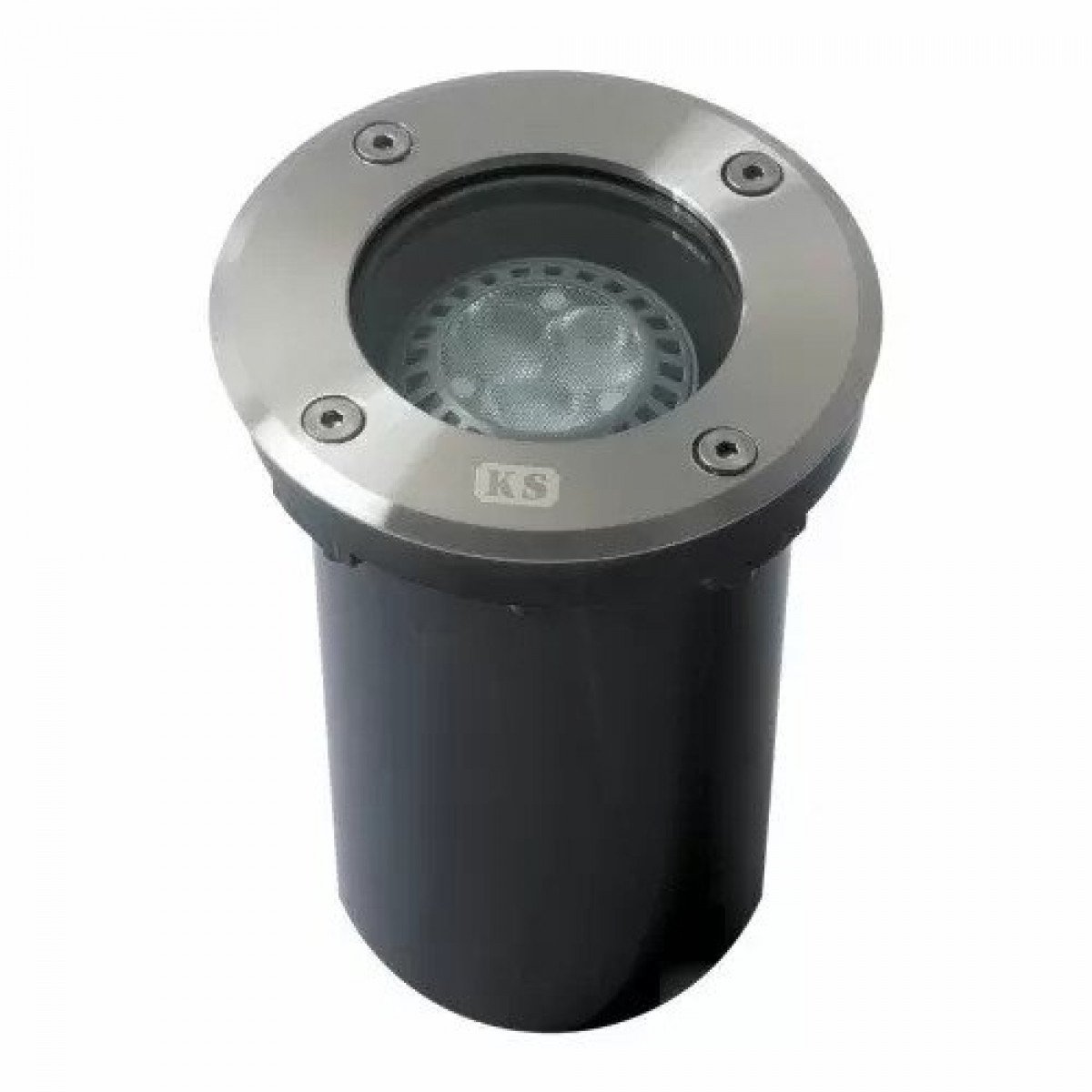 Spot au sol encastrable rond LED Ø11 avec GU10 acier inox