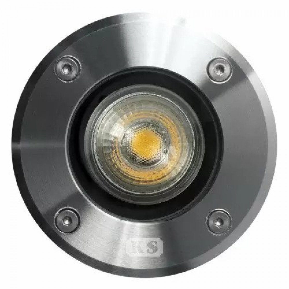 Spot au sol encastrable, 7351, acier inoxydable, LED, rond, 11 cm de diamètre, KS Lighting