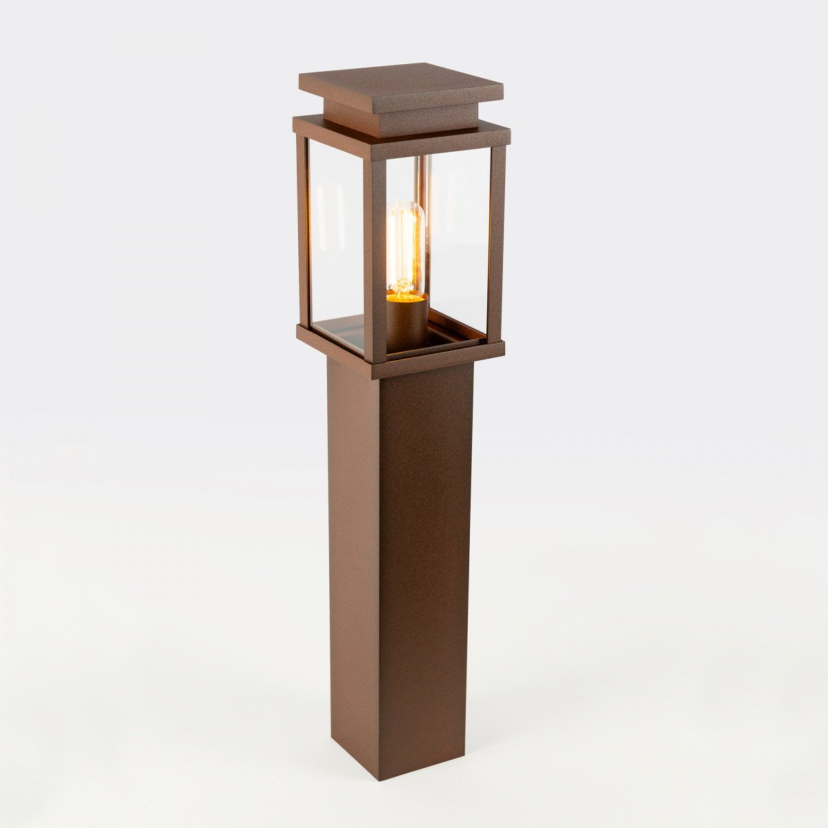 Potelet Jersey Terras en acier corten, couleur rouille