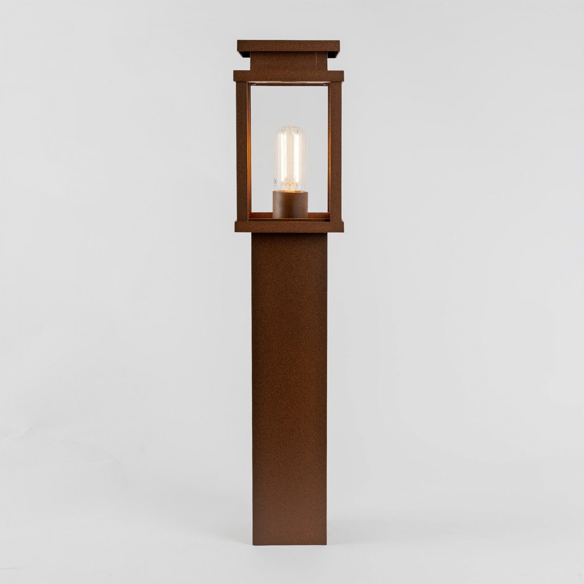 Potelet Jersey Terras en acier corten, couleur rouille