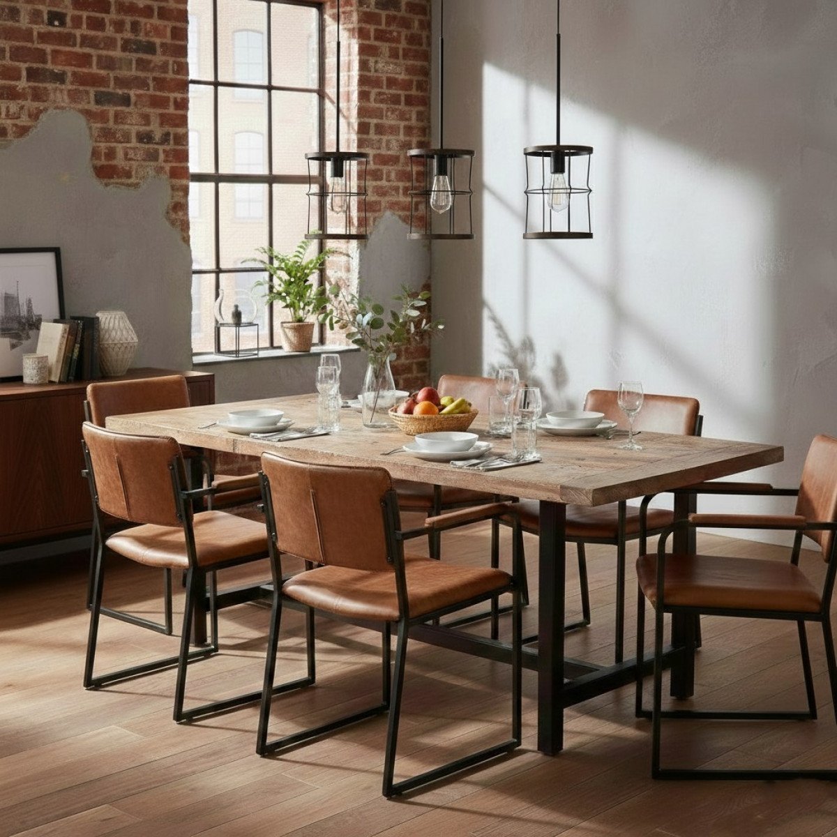 Suspension Benson métal noir E27 luminaire industriel