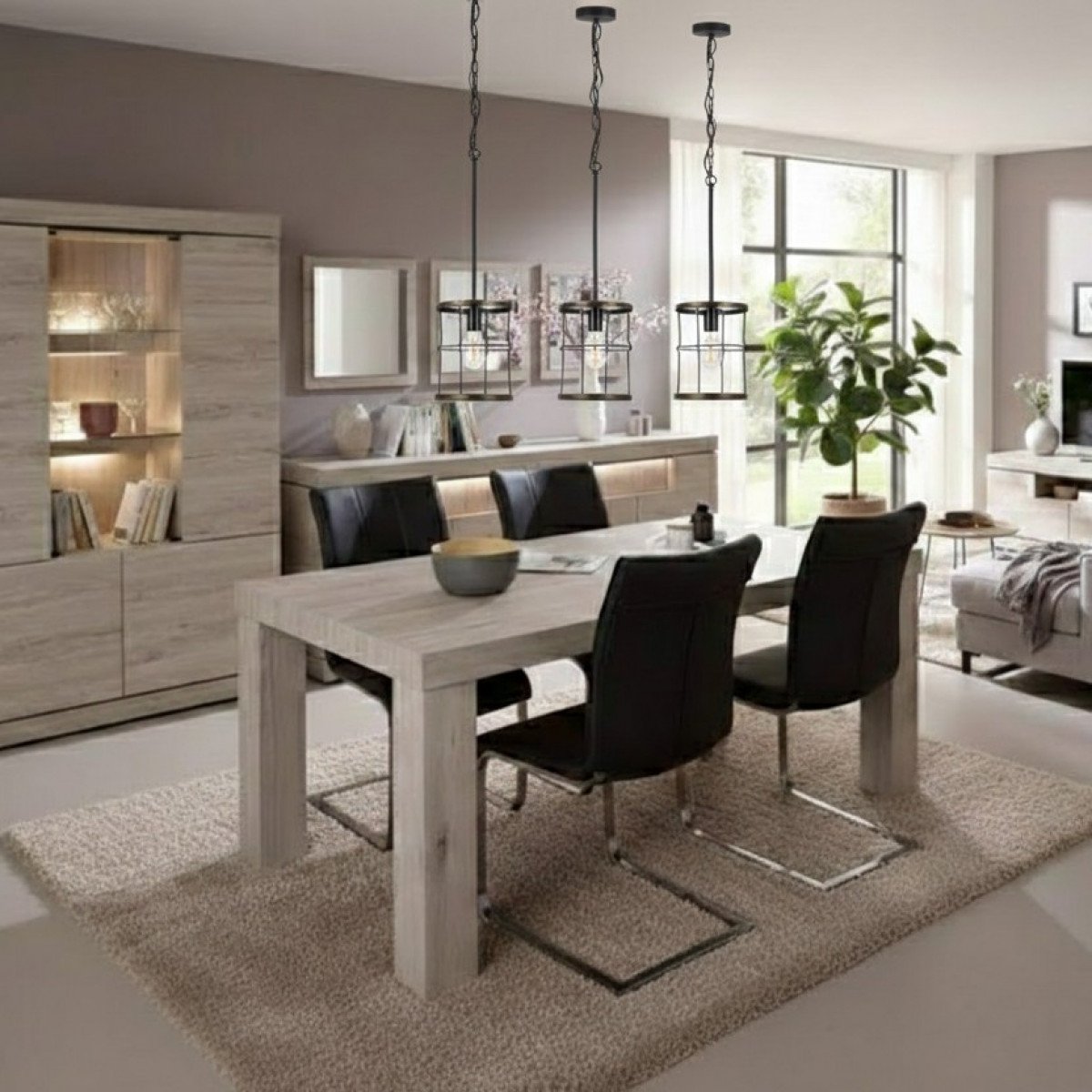 Suspension Benson métal noir E27 luminaire industriel