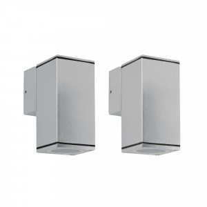 Kelvin Down Titan applique argentée GU10 extérieur IP54