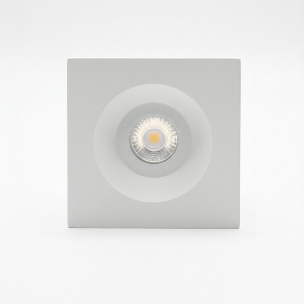Spot blanc à encaster Ivy carré en aluminium