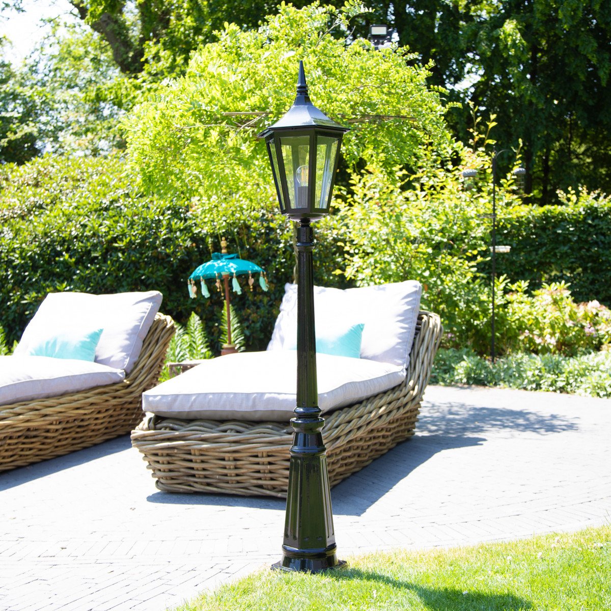 Lampe de terrasse Zeist (7552) avec lanterne hexagonale de KS Lighting