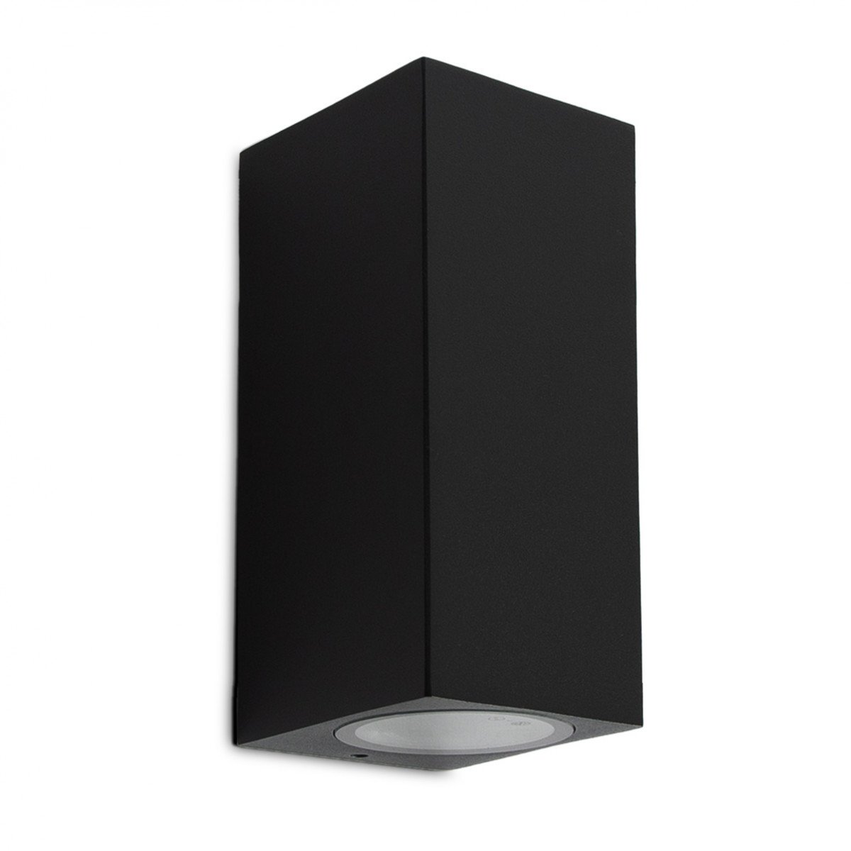 Cube wall spotlight black, éclairage mural moderne pour l'extérieur, up and downlighter, 2 faisceaux lumineux, lampe d'extérieur de la marque KS Lighting, free led, including led, led outdoor lamp
