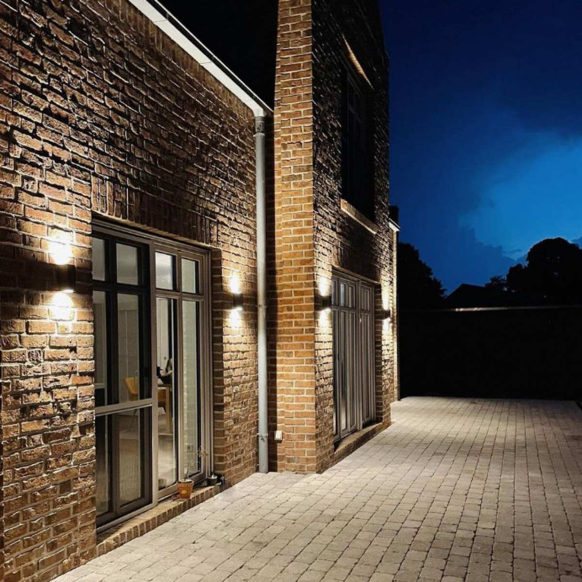Cube wall spotlight black, éclairage mural moderne pour l'extérieur, up and downlighter, 2 faisceaux lumineux, lampe d'extérieur de la marque KS Lighting, free led, including led, led outdoor lamp