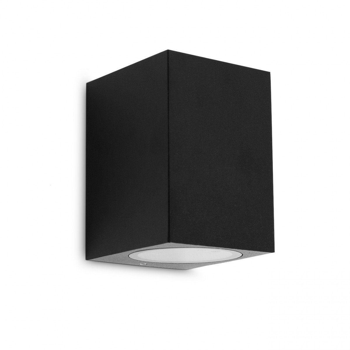 Applique extérieur , spot mural Geo avec culot GU10 down, noir, in- & outdoor, cube downlight noir