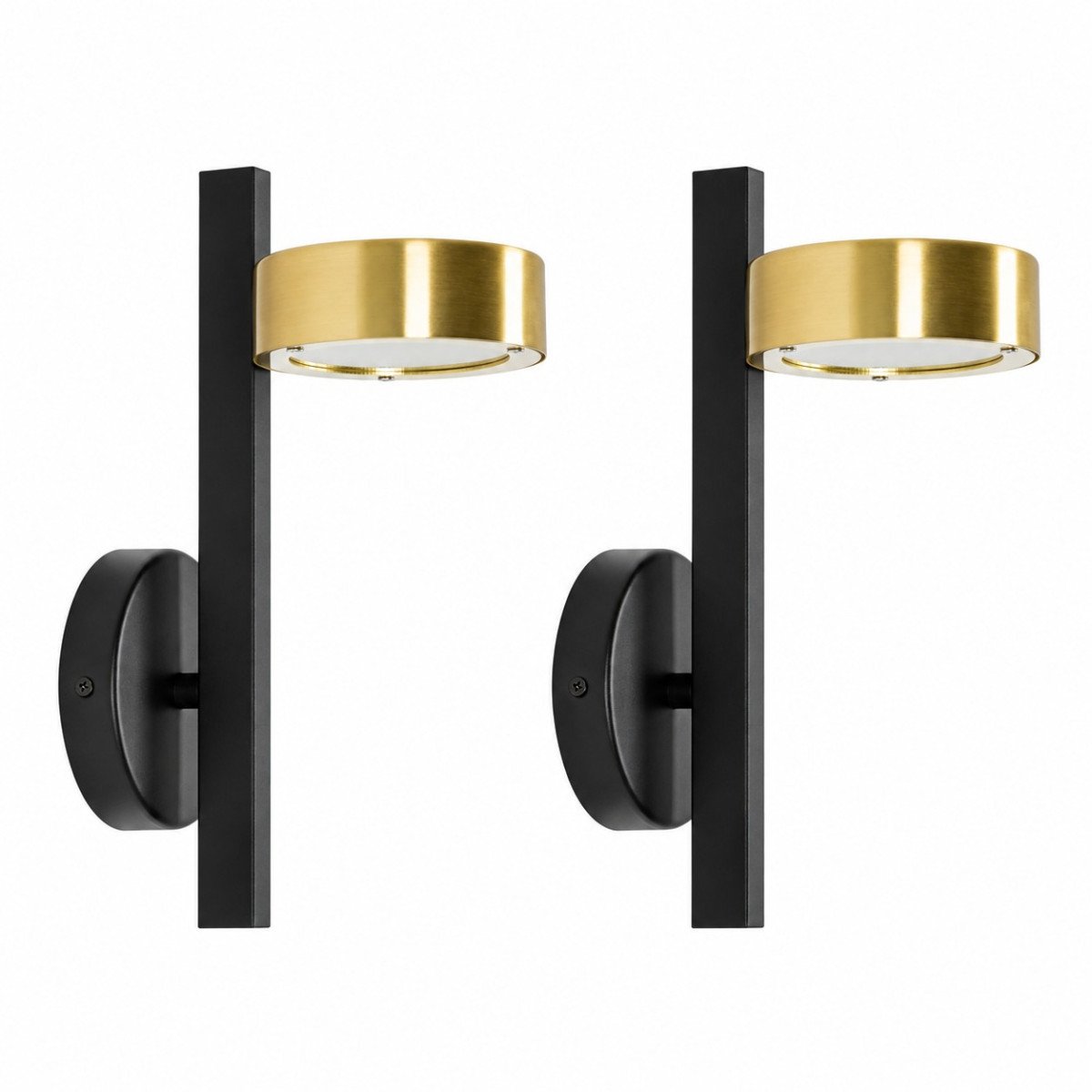 Lot de 2 lampes de chevet Orion laiton aluminium moderne