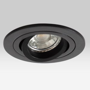 Spot encastrable Lune (7691) Rond noir mat | Nostalux.fr