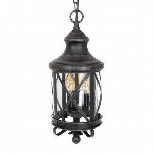 Lampe d'extérieur suspendue à chaîne Romantica (7420) ronde