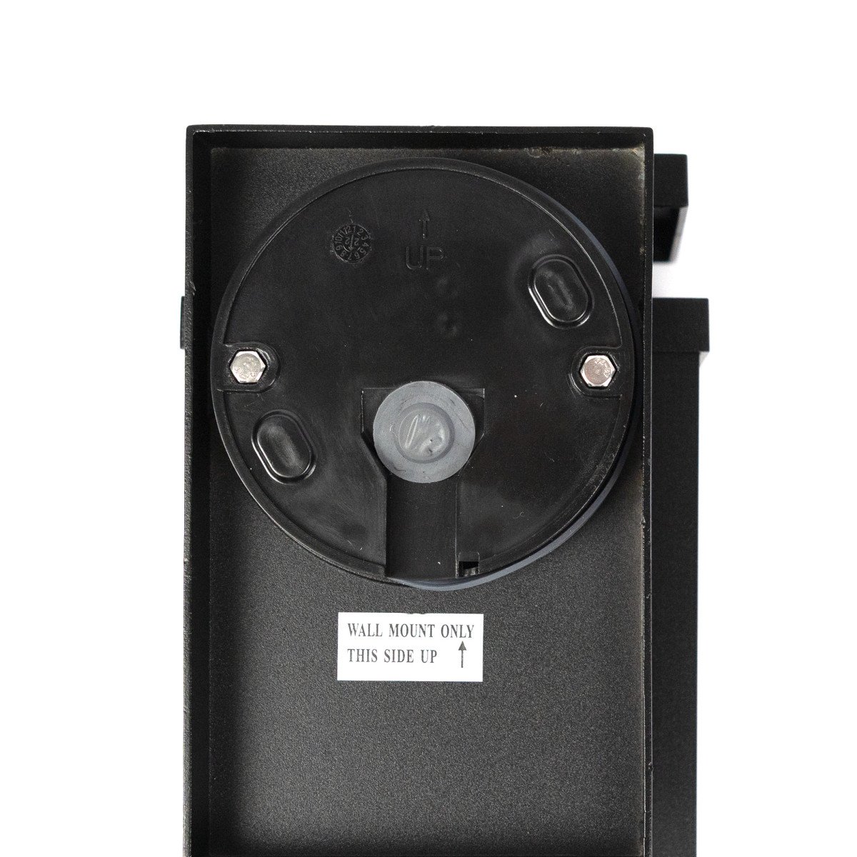 Lampe extérieure Ripley applique murale noire verre strié