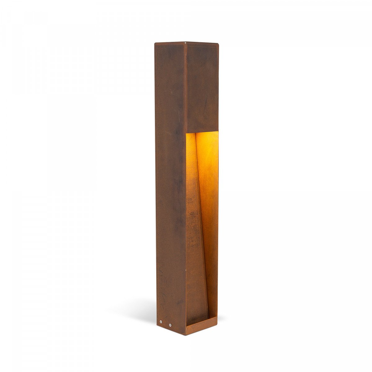 Buitenlamp Levi terras modern vormgegeven buitenverlichting in de kleur corten