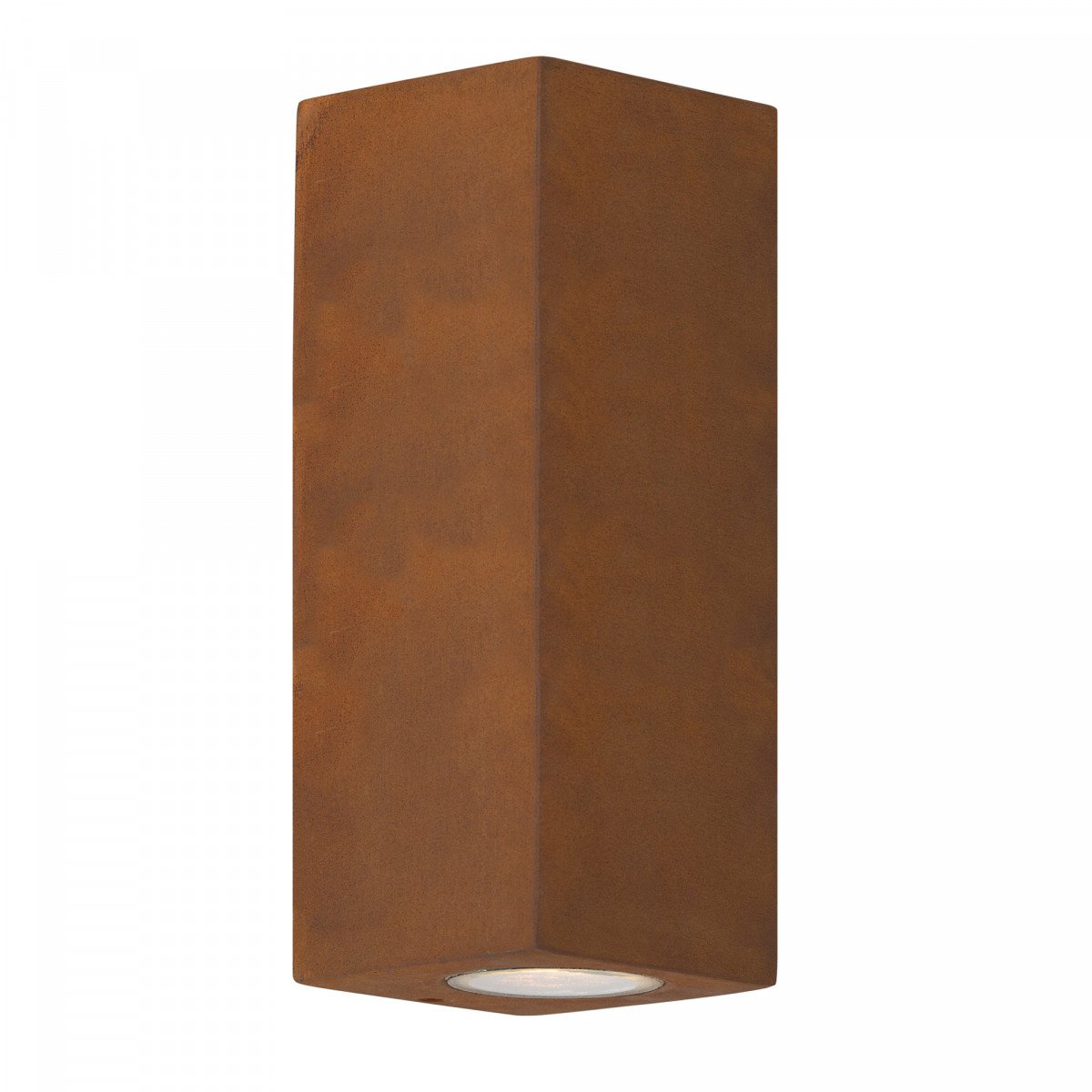 Buitenverlichting Geo up en down wandlamp in moderne stijl en corten kleur