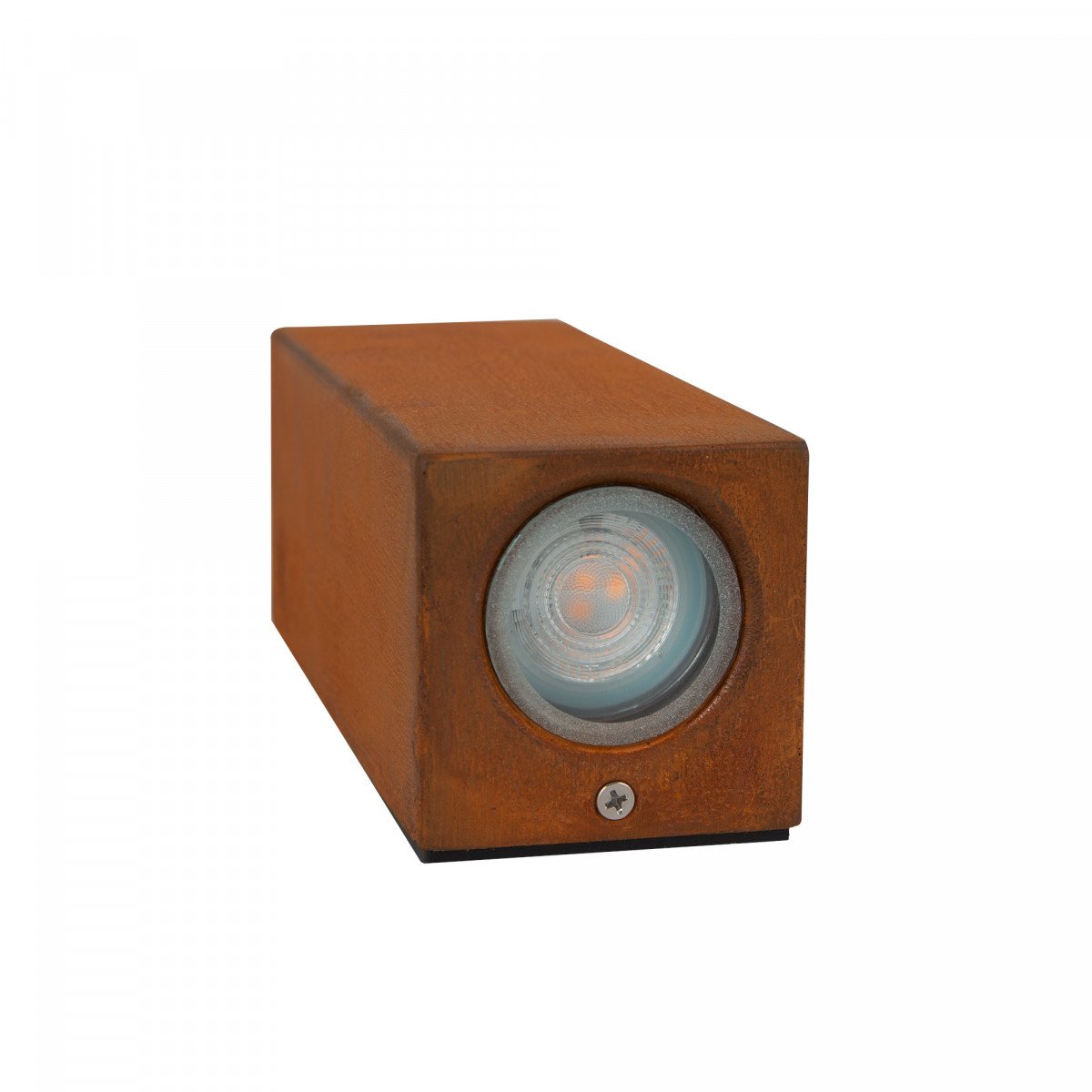 Buitenverlichting Geo up en down wandlamp in moderne stijl en corten kleur