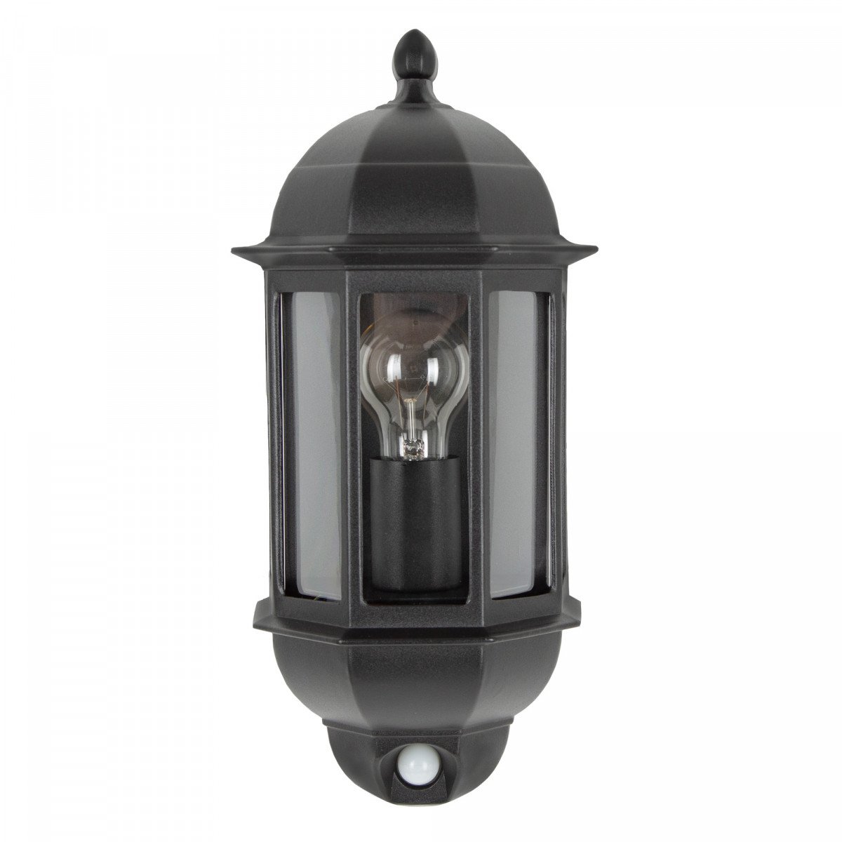 Lampe d'extérieur Verona lampe murale avec détecteur aluminium noir style classique