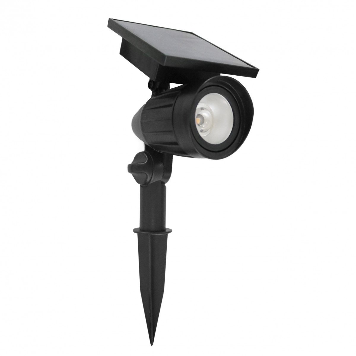 4x Solar LED Spot de jardin Noir