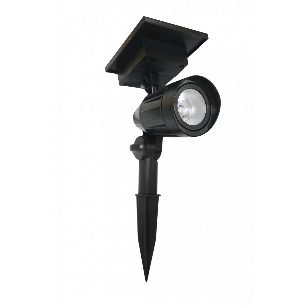 4x Solar LED Spot de jardin Noir