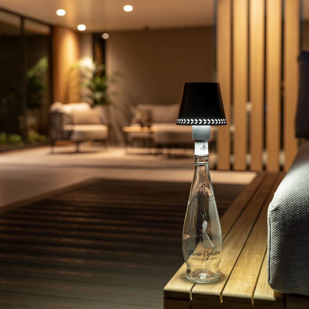 Lampe d'intérieur/extérieur - Lampe de table Vino Noir