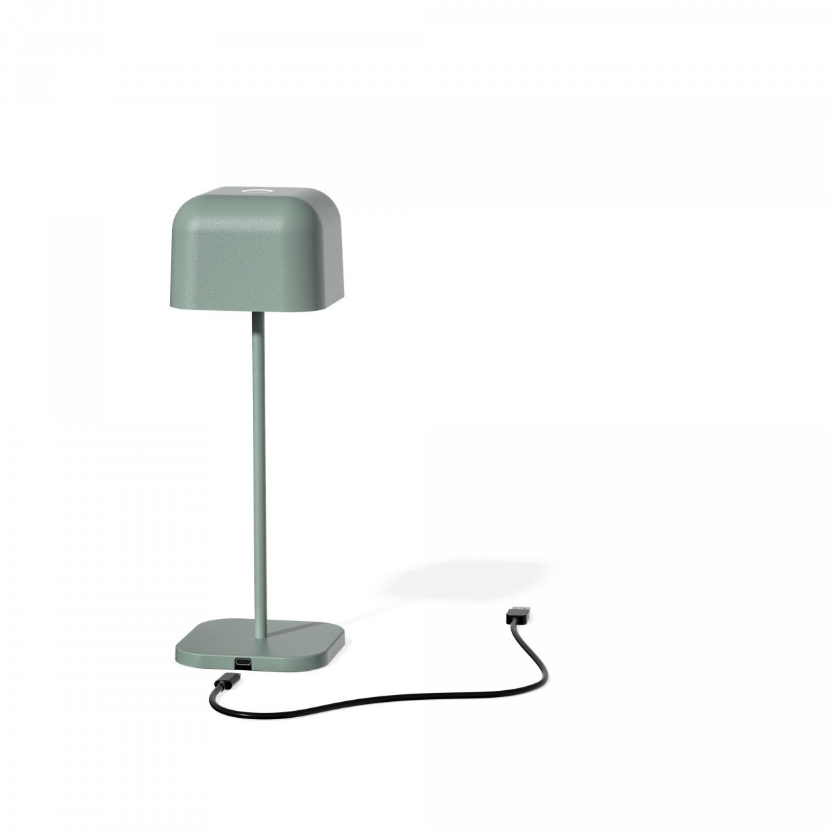 Lampe de table verte en aluminium moderne pour l'intérieur et l'extérieur