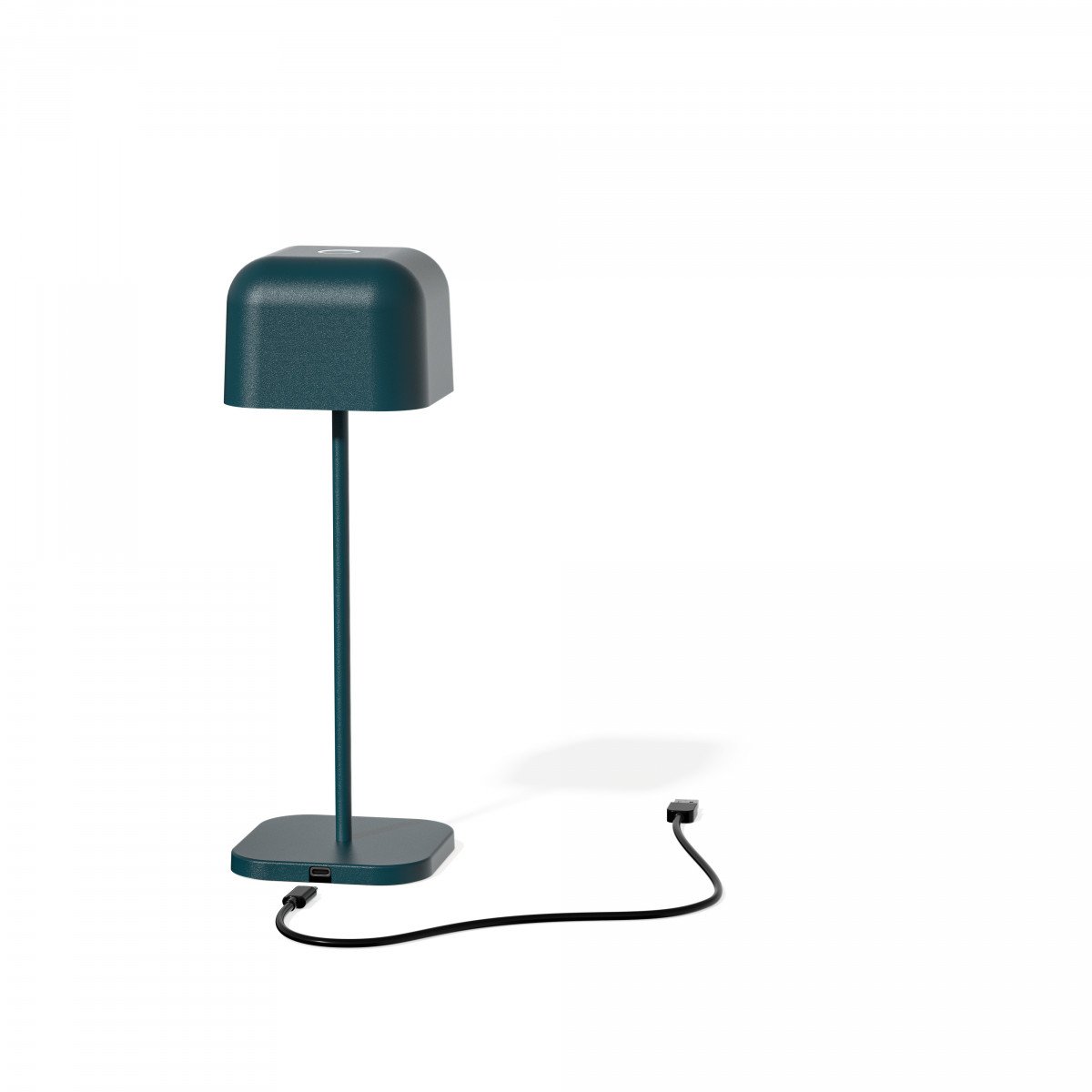 Lampe de table bleue en aluminium moderne pour l'intérieur et l'extérieur