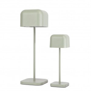 Cabo Table Lamp Set Green Grey - Small & Medium
