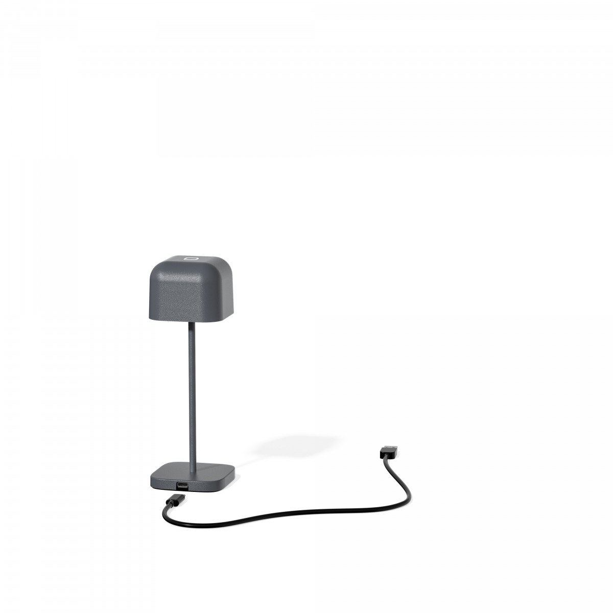 Lampe de table compacte anthracite en aluminium moderne pour l'intérieur et l'extérieur