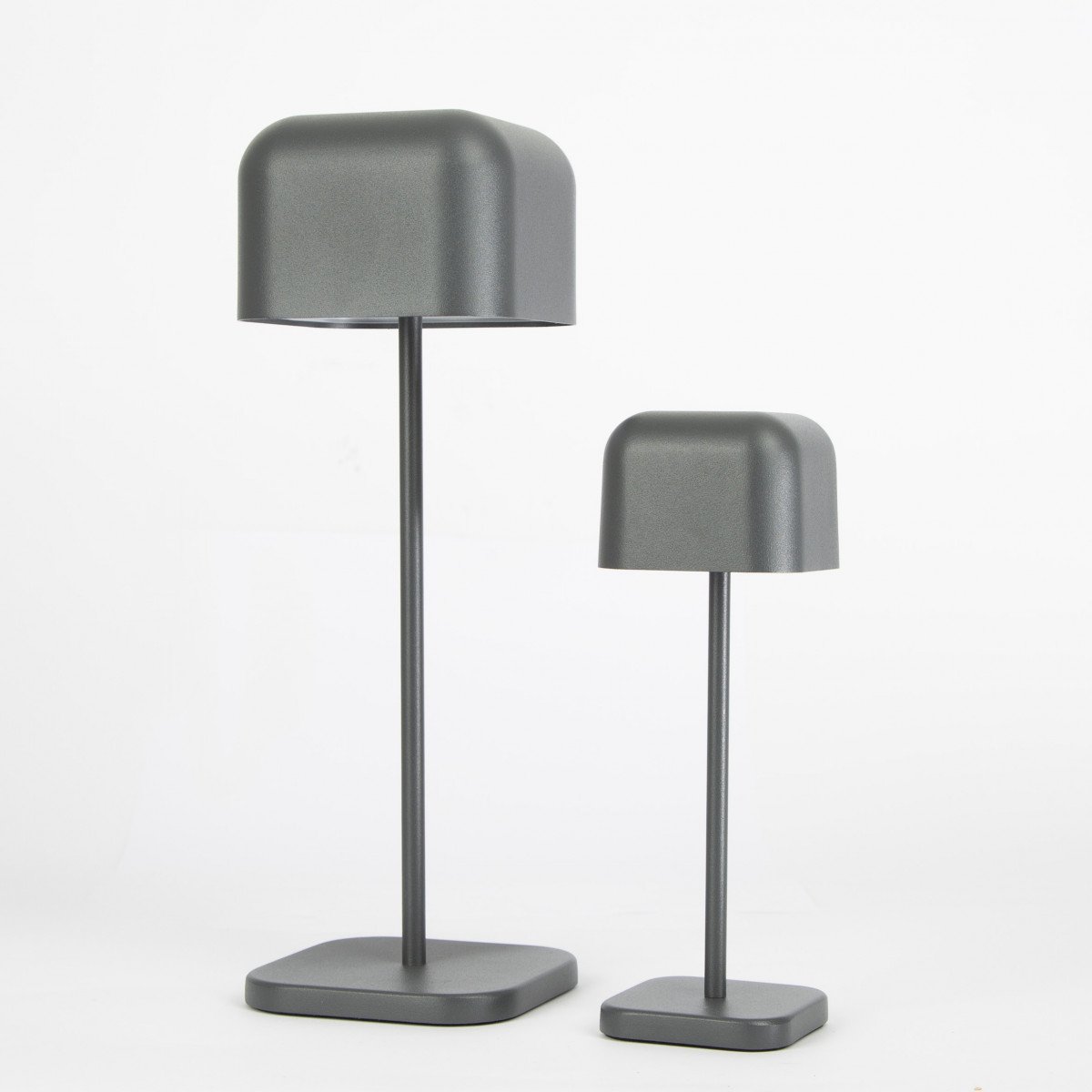 Lampe de table compacte anthracite en aluminium moderne pour l'intérieur et l'extérieur