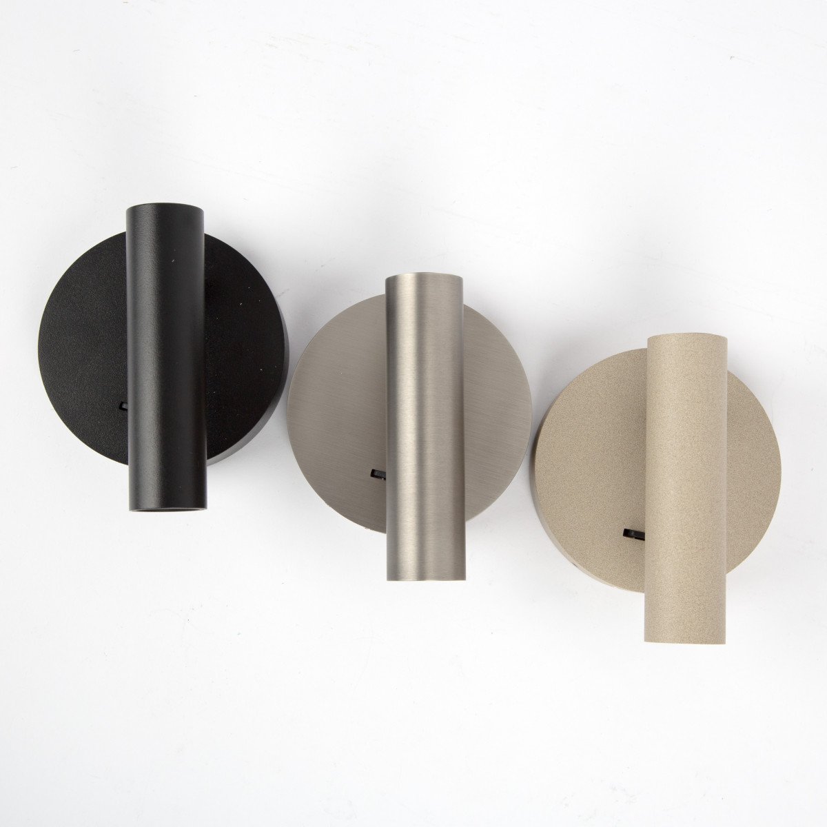 Spot mural champagne aluminium directionnel USB