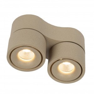 Plafonnier champagne avec 2 spots en saillie Ole 2 orientables | Nostalux.fr Plafonnier champagne avec 2 spots en saillie Ole 2 orientables | Nostalux.fr