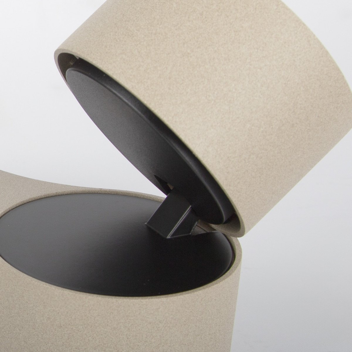 Plafonnier champagne avec 2 spots en saillie Ole 2 orientables | Nostalux.fr