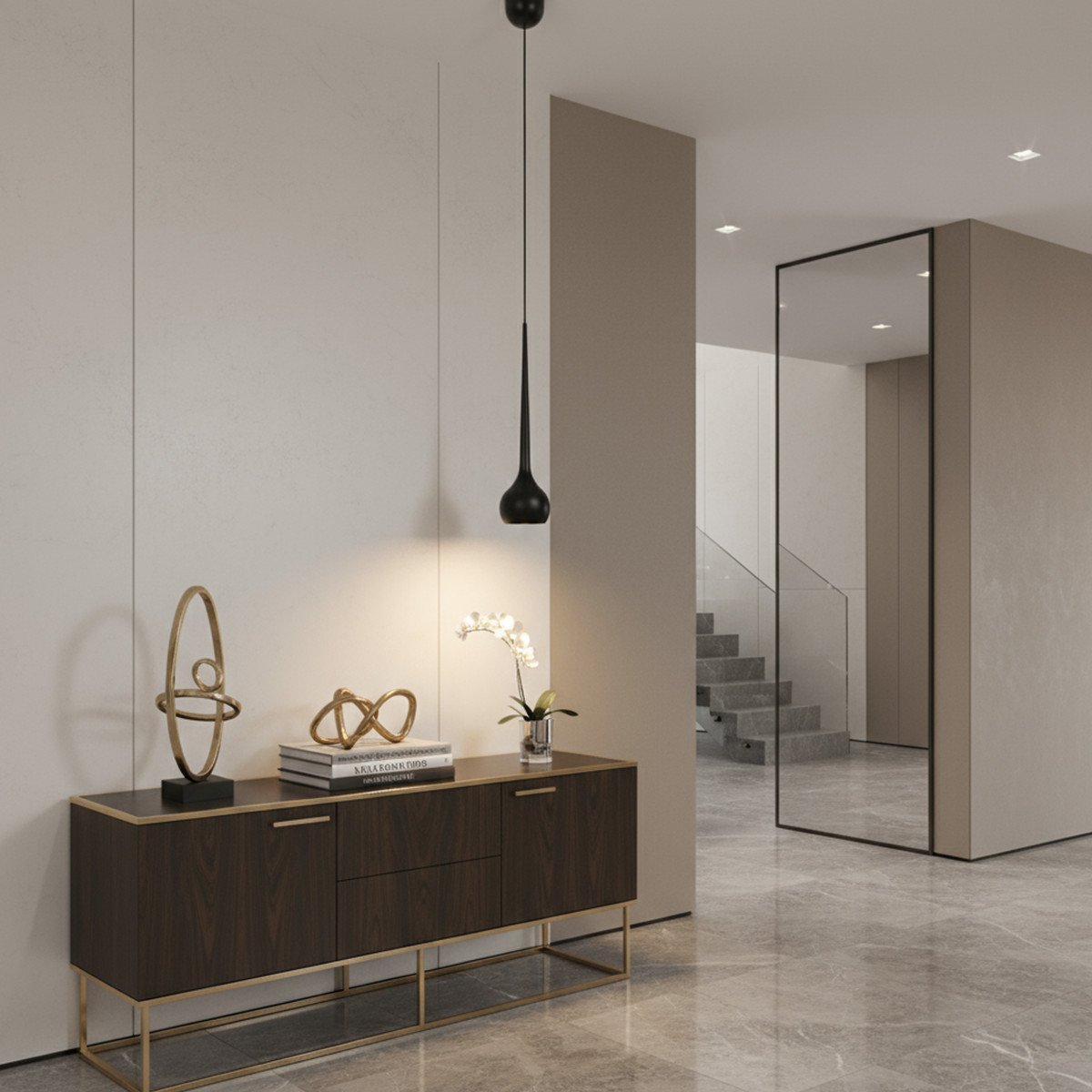 Lampe suspendue noir design aluminium moderne