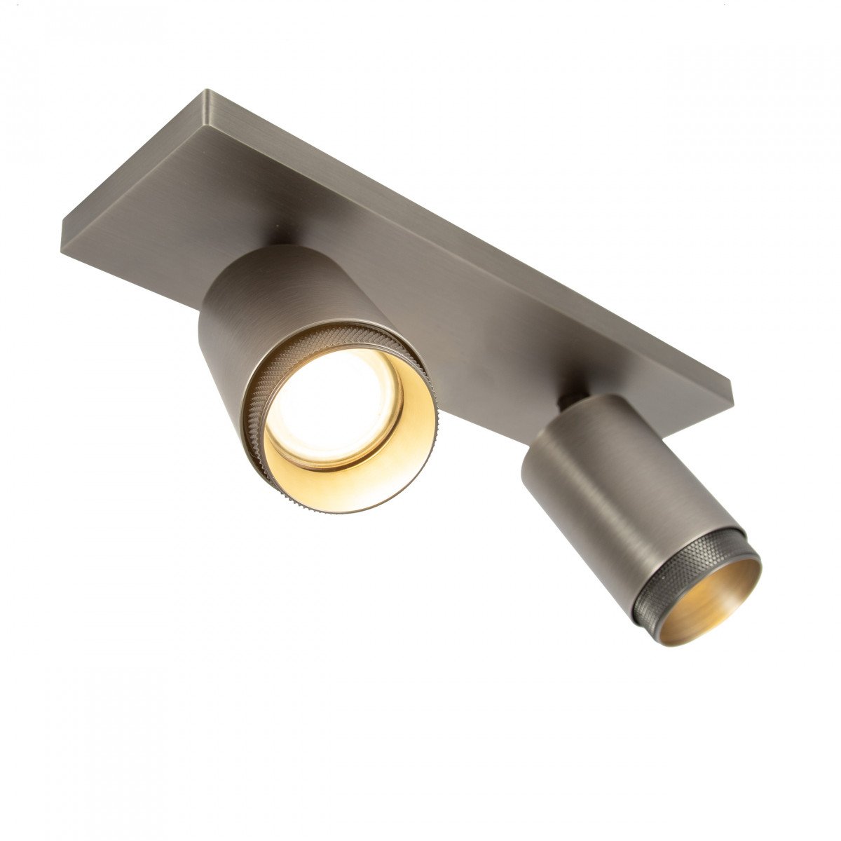 Plafonnier Scott éclairage intérieur Gun Metal aluminium moderne