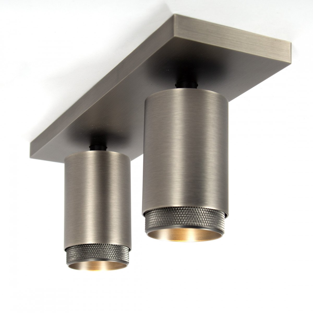 Plafonnier Scott éclairage intérieur Gun Metal aluminium moderne