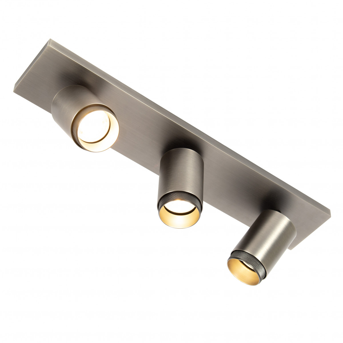 Plafonnier Scott éclairage intérieur Gun Metal aluminium moderne