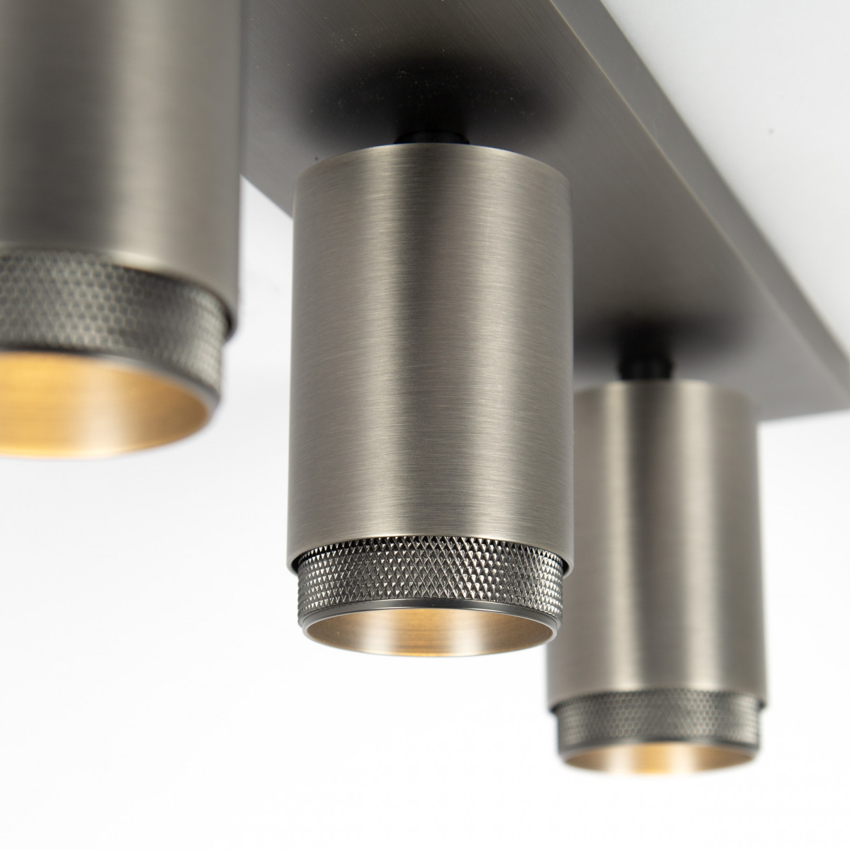 Plafonnier Scott éclairage intérieur Gun Metal aluminium moderne