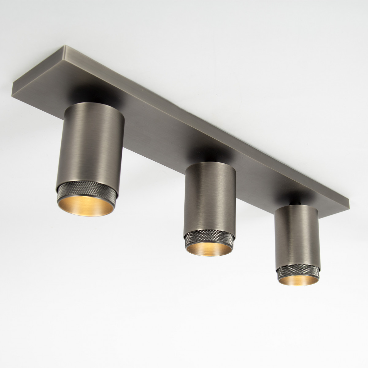 Plafonnier Scott éclairage intérieur Gun Metal aluminium moderne