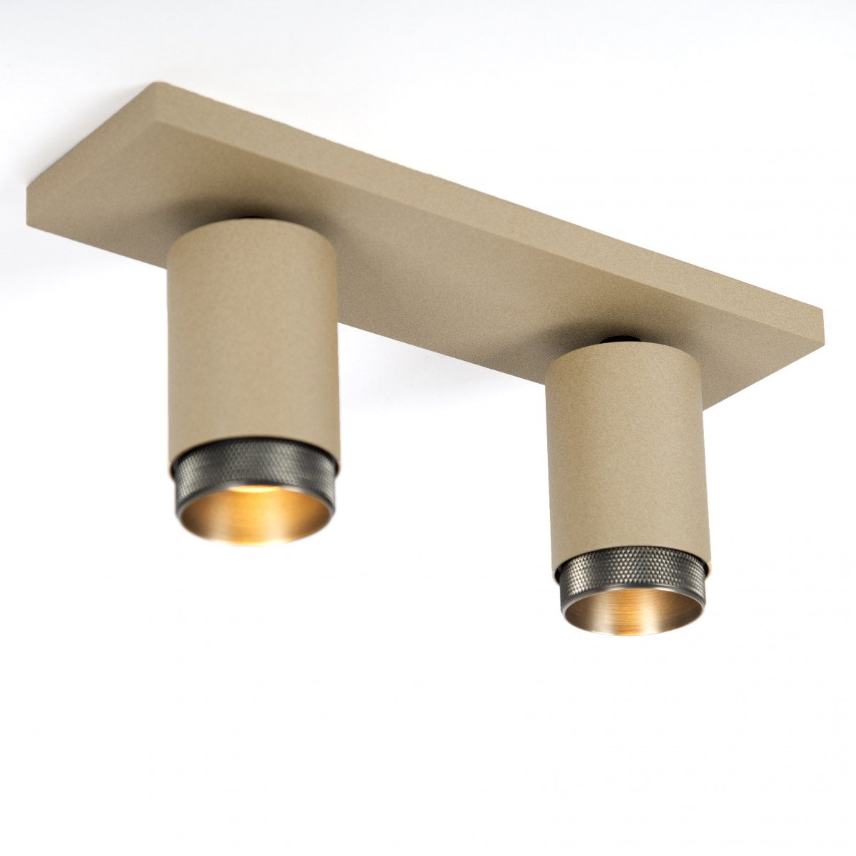 Plafonnier Scott éclairage intérieur Gun Metal aluminium moderne
