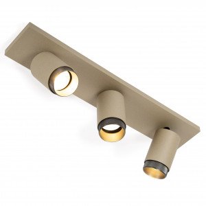 Plafonnier Scott éclairage intérieur Gun Metal aluminium moderne