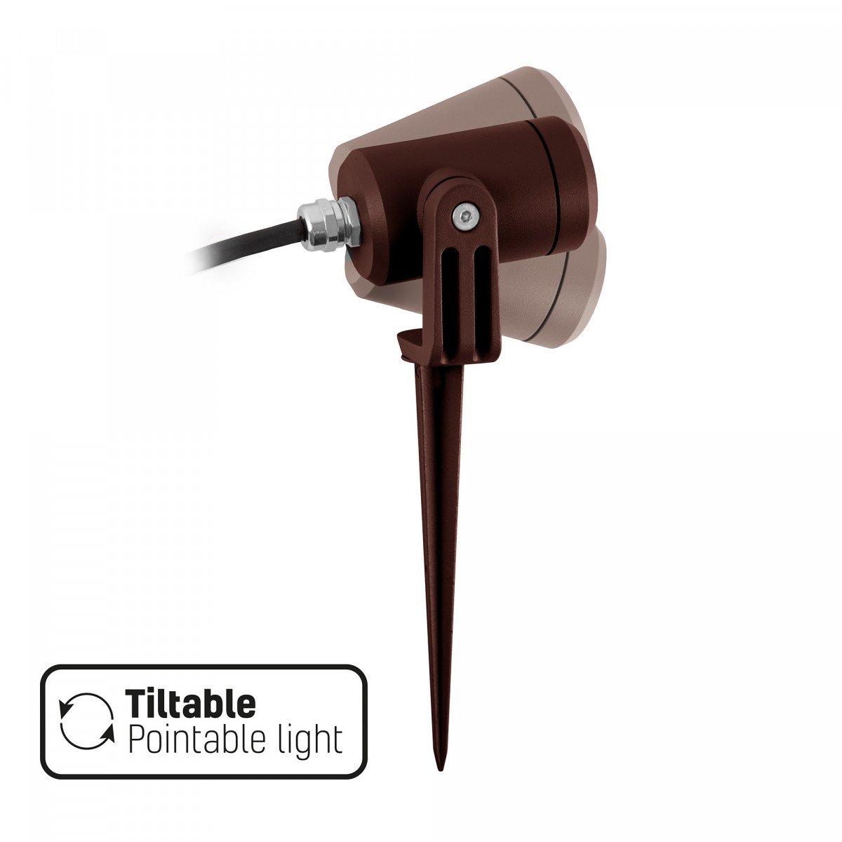Spot encastrable corten compact LED-Piquet GU10 PAR11