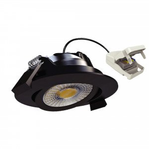 Spot encastré plafond rond noir dimmable 82 cm Spot encastré plafond rond noir dimmable 82 cm