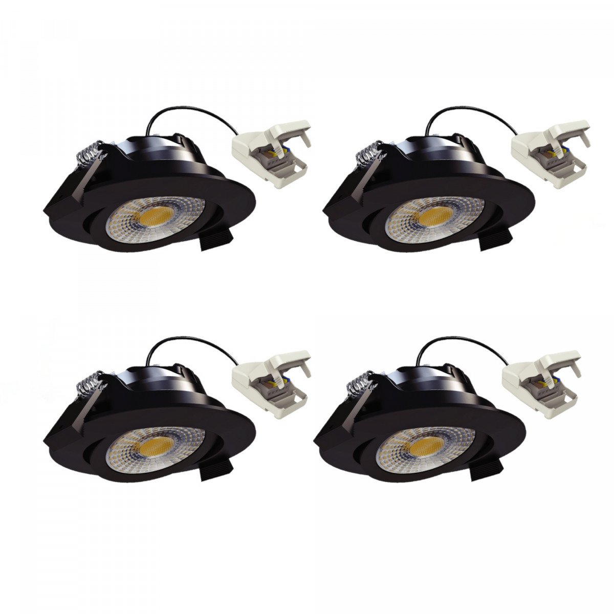 Spot encastré rond plafond blanc dimmable 82 cm