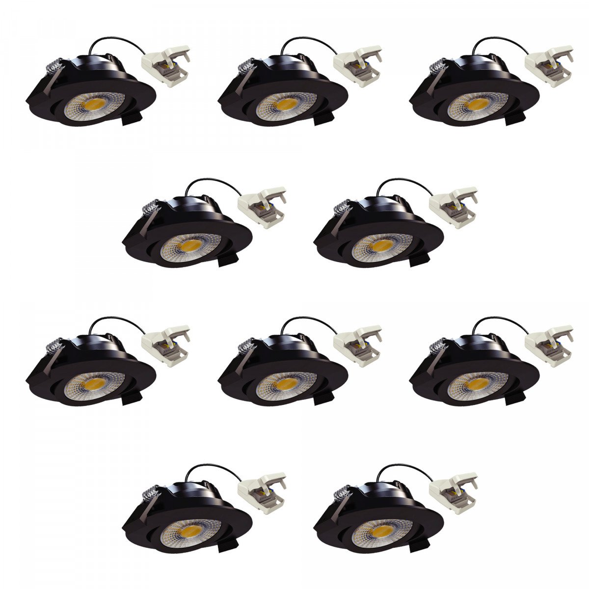 Spot encastré rond plafond blanc dimmable 82 cm