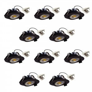 Spot encastré rond plafond blanc dimmable 82 cm