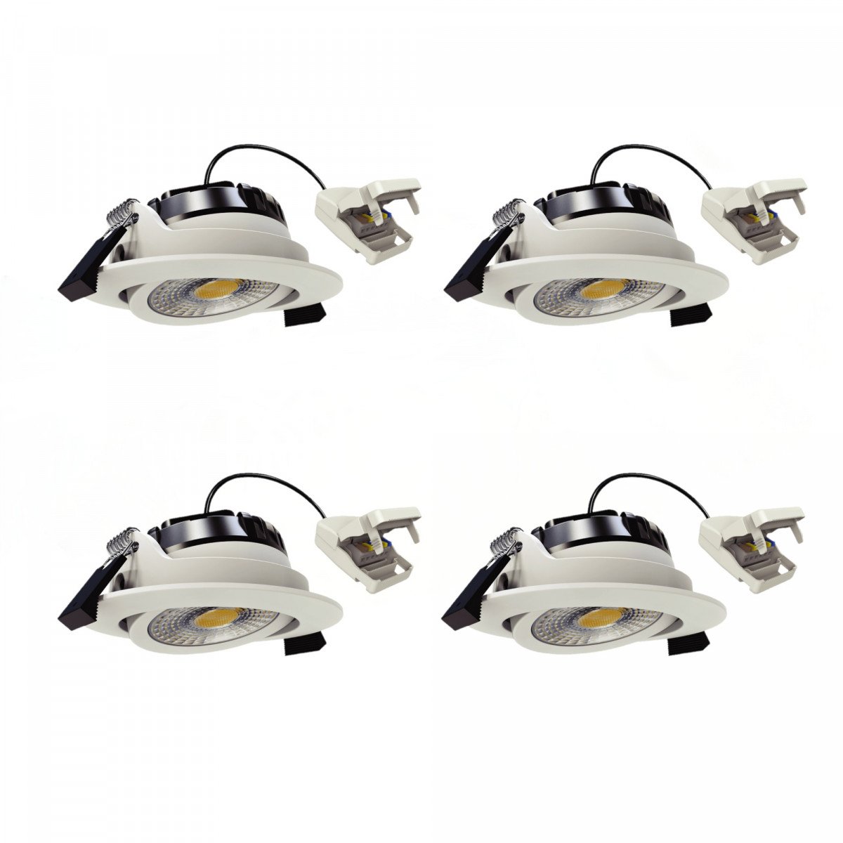 Spot encastré rond plafond blanc dimmable 82 cm